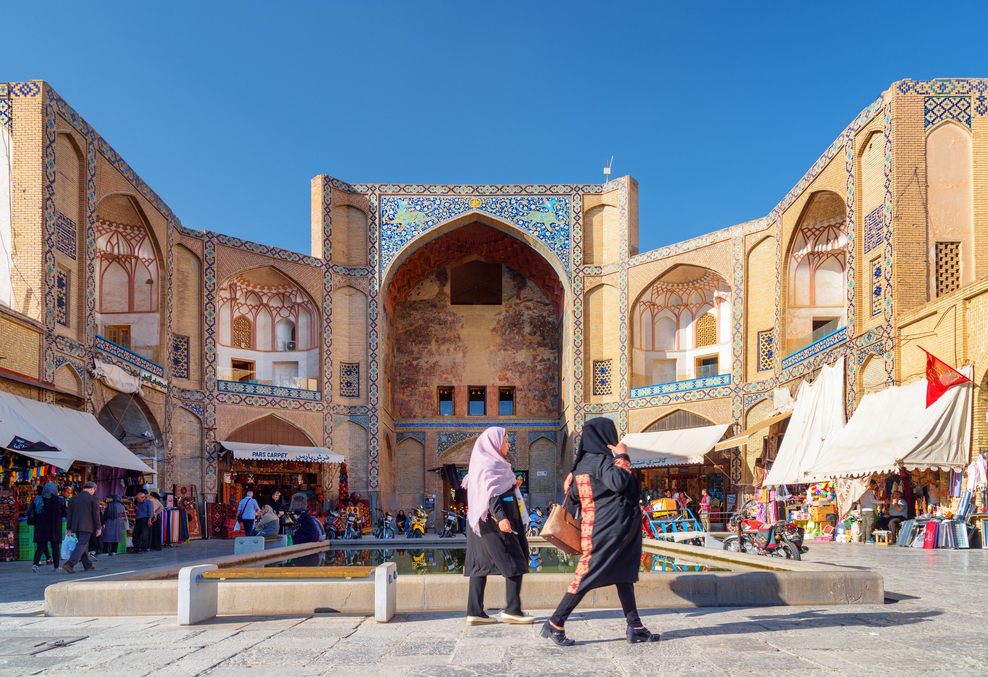 Gorgeous view of the Qeysarie Gate of the Grand Bazaar