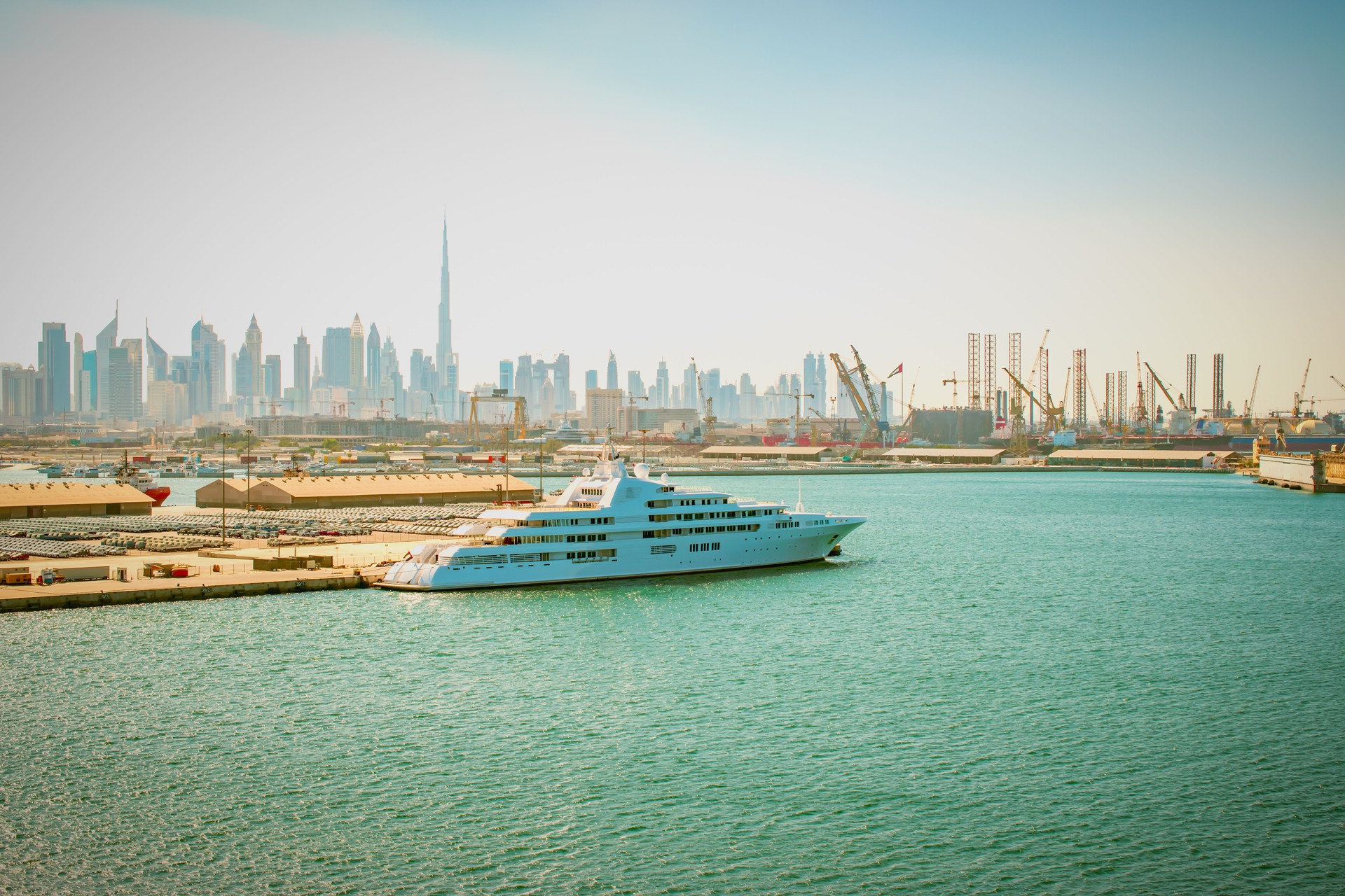 Luxury cruise travel in Dubai.